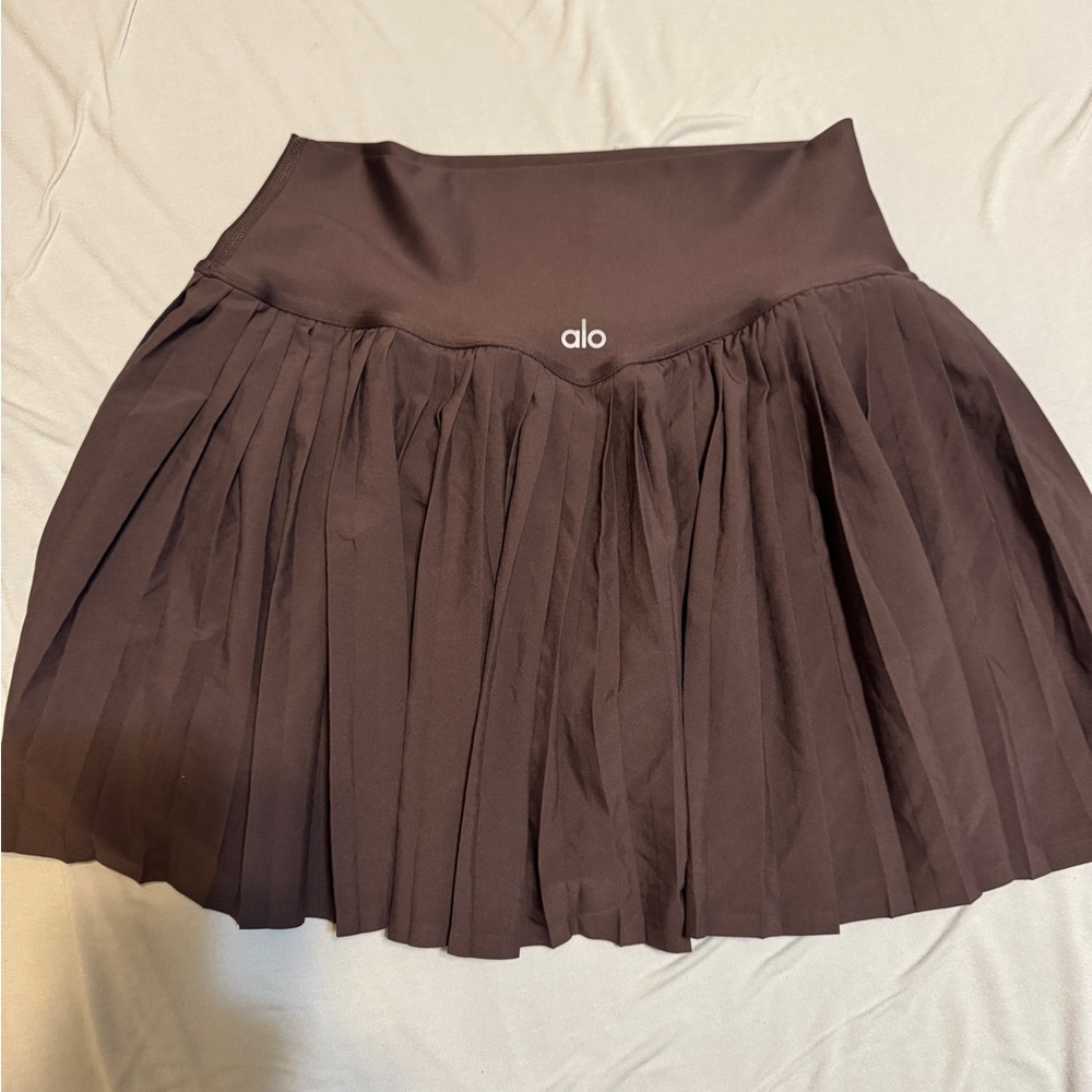 ALO Yoga Chocolate Brown Skater Skirt